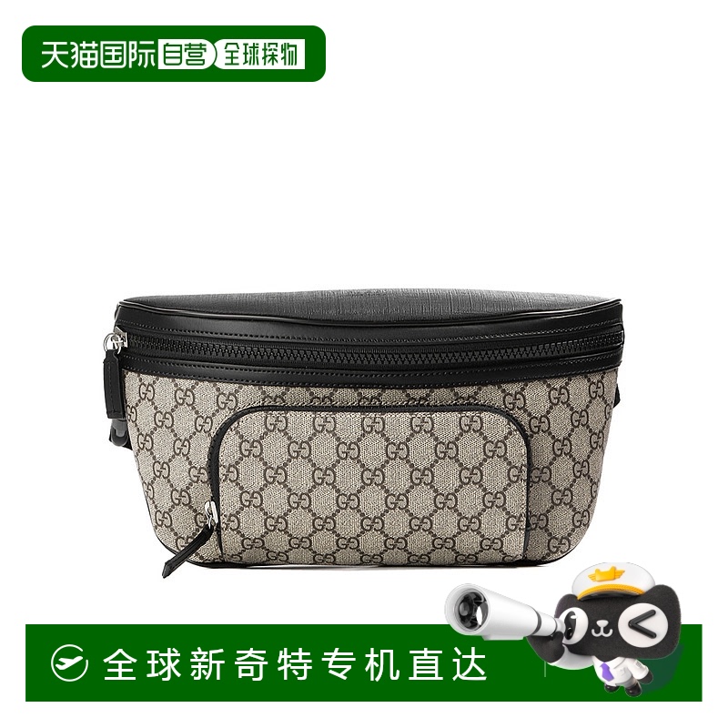 1h可退 香港直邮GUCCI 男士斜挎包 779843FAC959772 SS2025 黑色