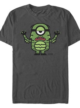 Fifth Sun|神偷奶爸男款小黄人泻湖生物万圣节服装短袖 T 恤