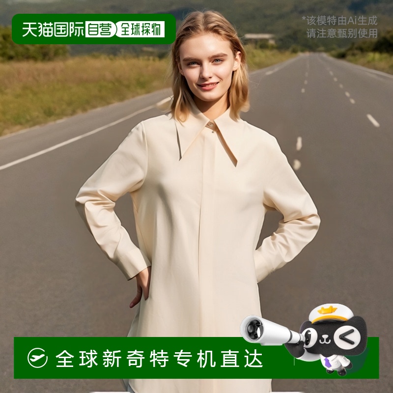 香港直邮JIL SANDER 女士衬衫 J03DL0144J60001687亚麻