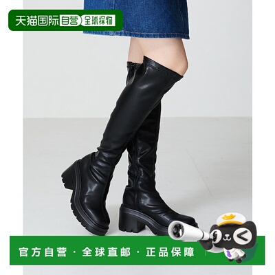 日本直邮Oriental Traffic 伸缩尼龙高筒靴 [41505 OR526BW003191