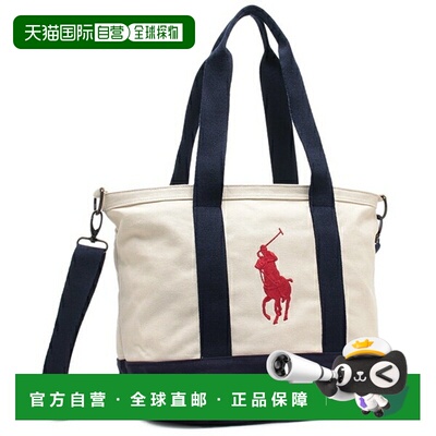 日本直邮Polo Ralph Lauren 手提包 Big Pony 棉质单肩手提包 海