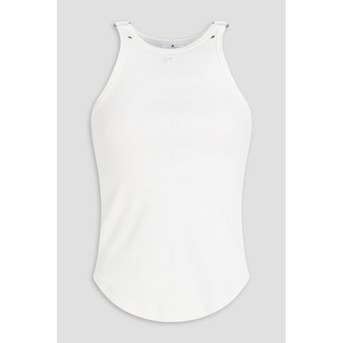 香港直邮Courreges 女士 90's 搭扣罗纹棉质背心 325JDE142JS0194