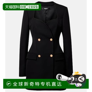 双排扣羊毛迷你连衣裙 1h可退 香港直邮Versace 范思哲 女士