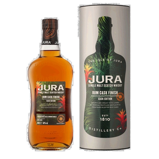 欧洲直邮Jura优瑞威士忌酒朱拉朗姆桶过桶芬芳香醇馥郁丝滑0.7L