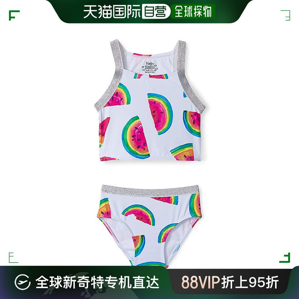 香港直邮潮奢 hatley女童 Watermelon泳衣套装(学步婴童/儿童/)