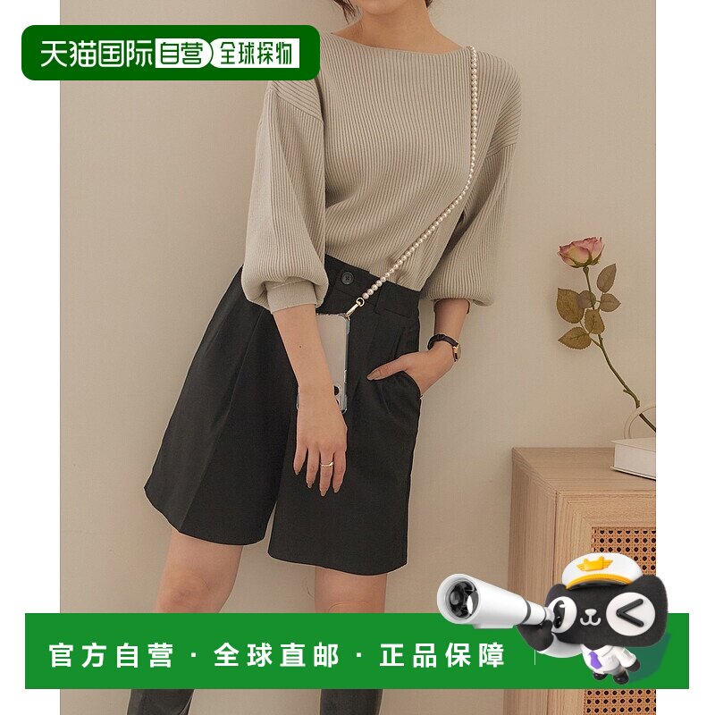 1h可退 日本直邮CHAN ME 女士泡泡袖针织上衣 CH0231