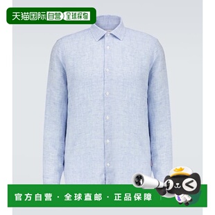 香港直邮Orlebar Brown 男士 Giles 亚麻长袖衬衫
