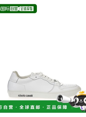 自营 Roberto Cavalli皮革运动鞋奢华女鞋-白色 美国奥莱直发板鞋