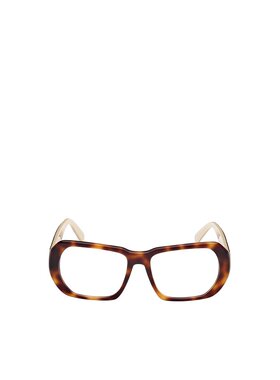 MONCLER 女士眼镜 ML5197052 SS2024 棕色 徽标平光镜