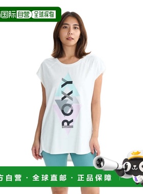 日本直邮ROXY 女士 GEOMETRIC 健身半袖T恤 25FWRST254534 白色