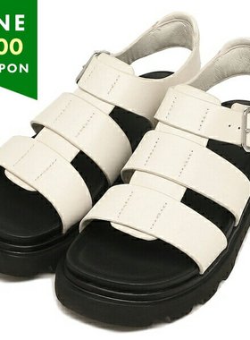 日本直邮 UGG 凉鞋 Capitol 带白色黑色女式 UGG 1152674 JSM