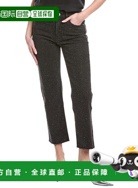 自营Generation Love Baylor Cropped Crystal Jean - black 美国