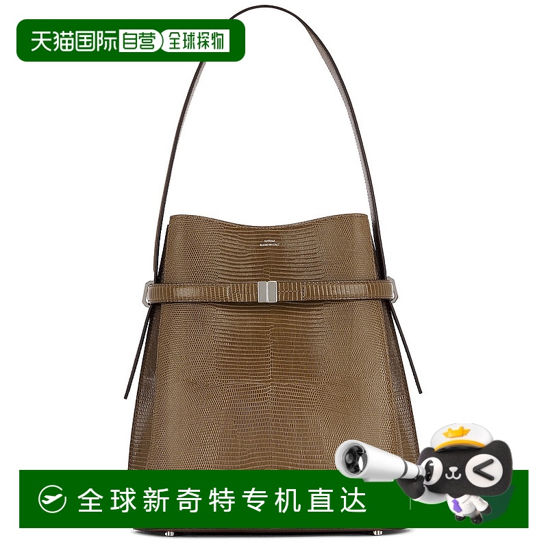 1h可退 香港直邮TOTÊME 女士 束带蜥蜴纹压花水桶包 251WAL0048LE