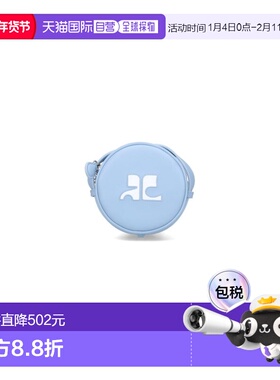 1h可退 香港直邮Courreges 女士 圆形迷你包 PERGSA066CR0045