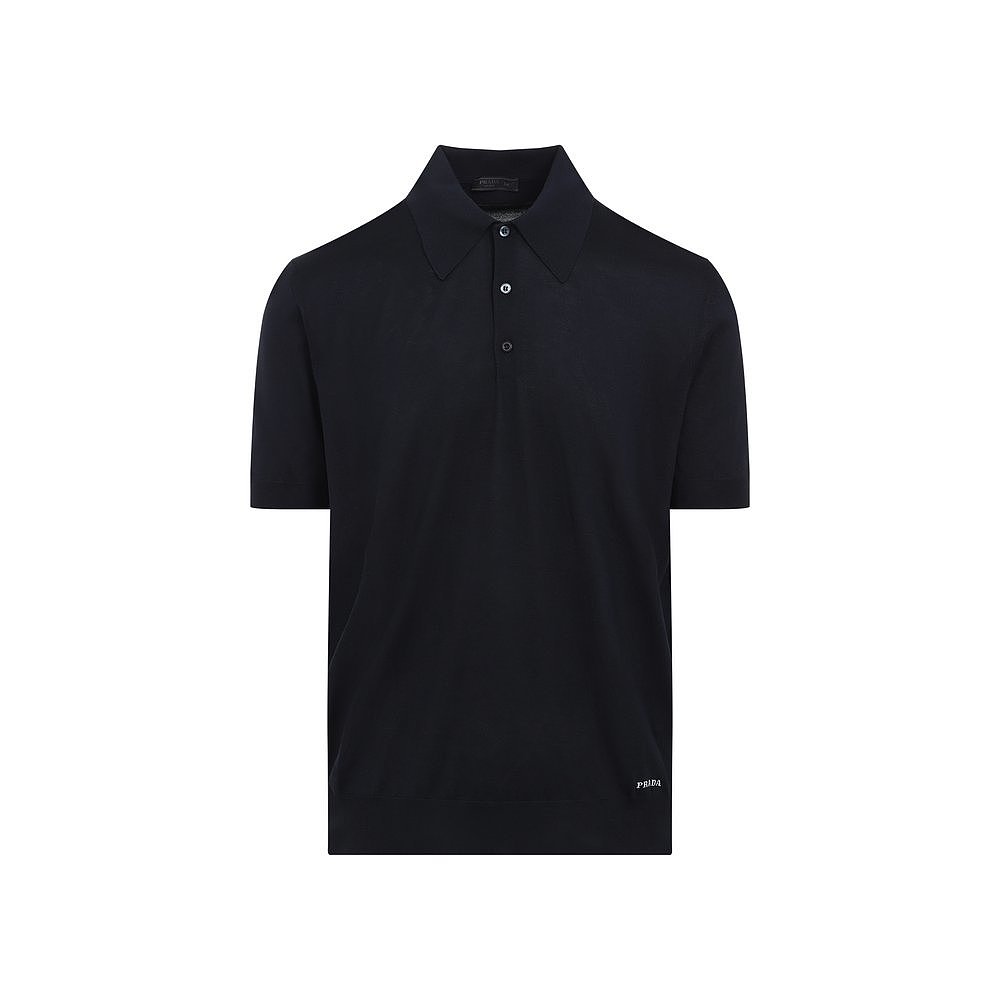 潮奢 Prada 普拉达 男士 短袖罗纹下摆 Polo 衫 UMB925SOOO16AI