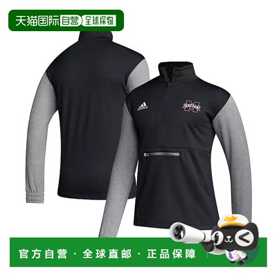 1h可退 【美国直邮】adidas 男士黑色密西西比州立斗牛犬队 AEROR