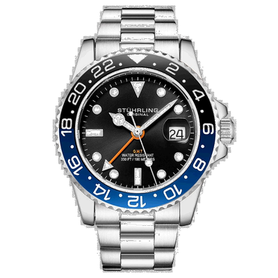 自营stuhrling originalMeridian 3965 Quartz 42mm Diver - 银色