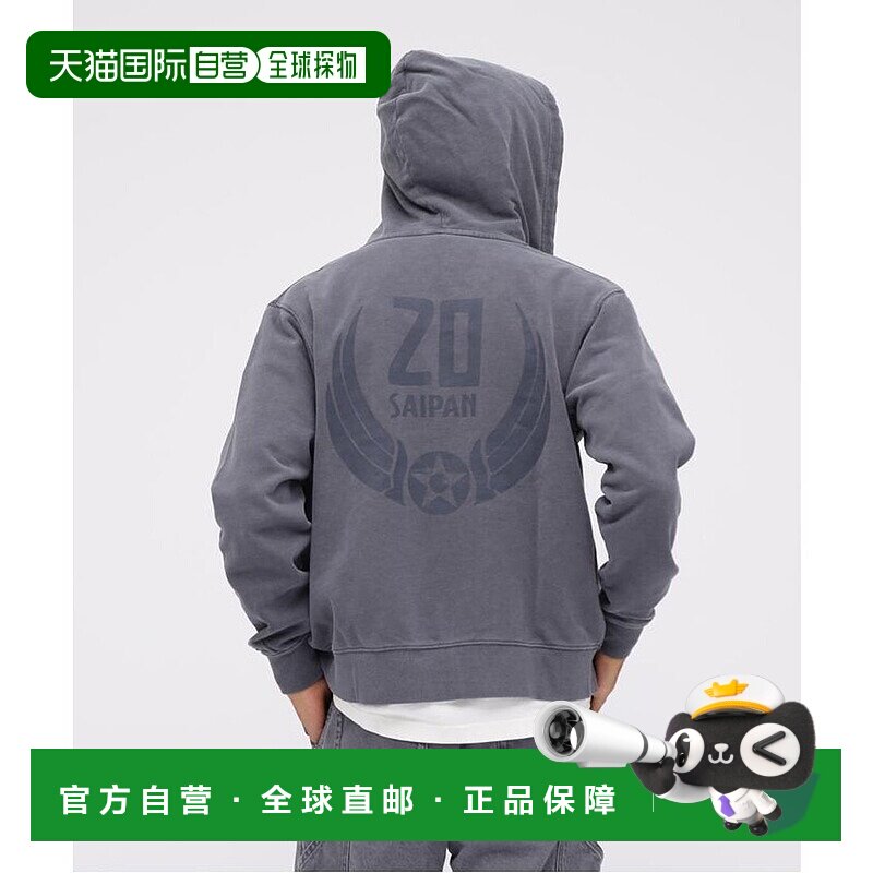 日本直邮AVIREX EC FADE WASH ZIP UP PARKA 卫衣 [SA AV1129EM02