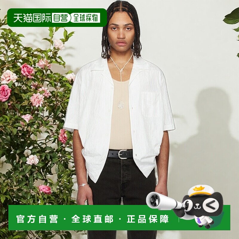 香港直邮Our Legacy 男士 白色 Heusen 短袖衬衫 M2252HWF
