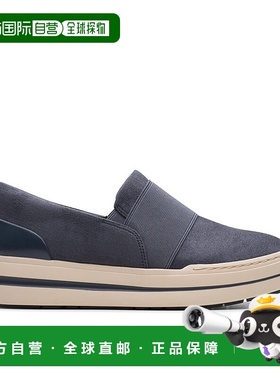 自营蓝色纺织品中的Clarks Audreigh Eve-深蓝色 美国奥莱直发