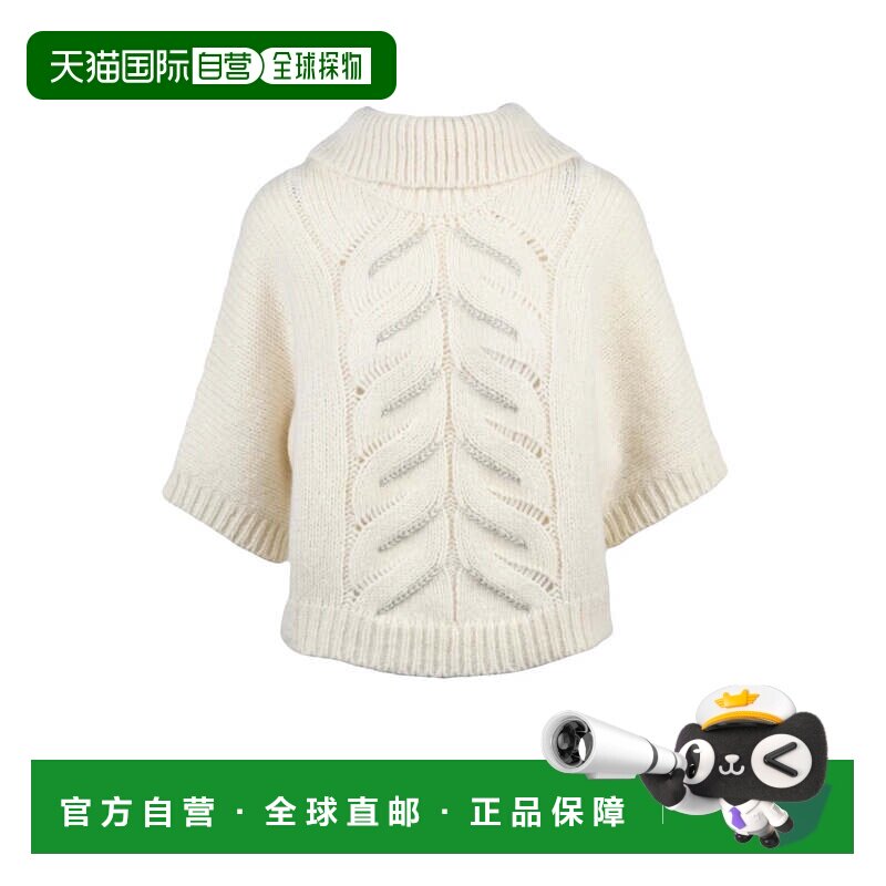 自营peserico白色针织羊驼毛混纺高领毛衣-中性色 美国奥莱直发