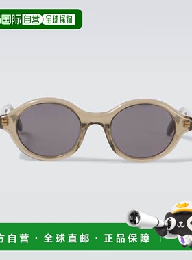 1h可退 香港直邮潮奢 LOEWE 罗意威 男士 Epsilon 窄款圆形太阳眼