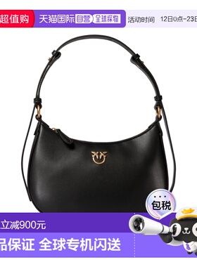 1h可退 香港直邮Pinko 品高 女士 黑色皮革包包 102790A0F1Z99QBL