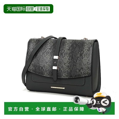 自营mia k collectionMia K的Melody女式斜挎包-木炭 美国奥莱直