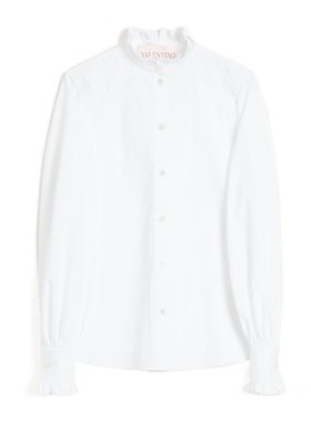 VALENTINO 女士衬衫 BAB7M55A6001 SS2025 白色