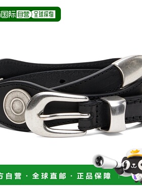 1h可退 香港直邮潮奢 Our Legacy 男士 黑色 Wave 腰带 A4258WS