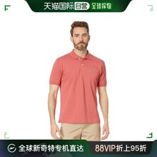 罗纹衣领衬衫 香港直邮潮奢 Lacoste 男士 短袖 法国鳄鱼