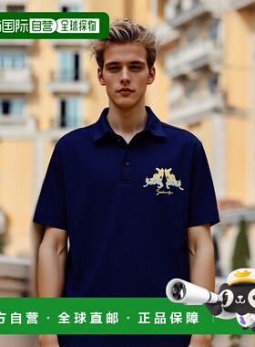 香港直邮GIVENCHY 男士T恤 BM71KR3YPC401 SS2025 蓝色 短袖Polo