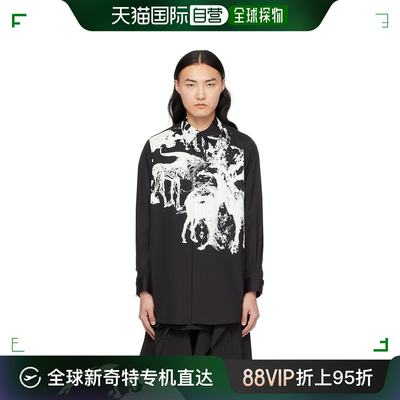 香港直邮潮奢 Taakk 男士 黑色 Savannah Print 衬衫 TA24SS