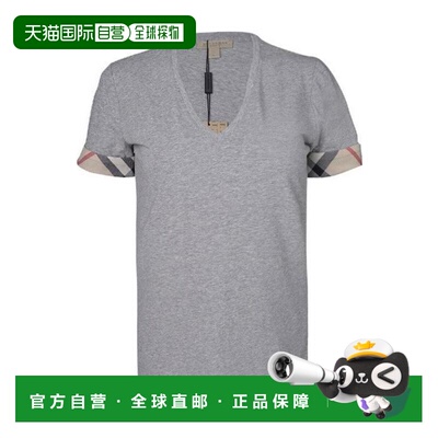 香港直邮BURBERRY 女士衬衫 39339281 SS2021 灰【付后1h可退】