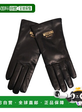 1h可退 香港直邮MOSCHINO 女士手套 65145M1888X16 AW2025 黑色 G