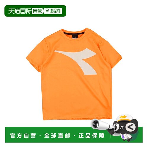 1h可退 香港直邮潮奢 Diadora 迪亚多纳 女童 T恤童装 orange橙色