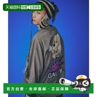 T恤 1h可退 蓄光刺绣长袖 LFG 宽松oversi 日本直邮GALFY男女同款