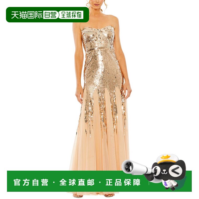 自营mac duggal 女士 礼服/晚装 美国奥莱直发连衣裙长裙晚礼服图片