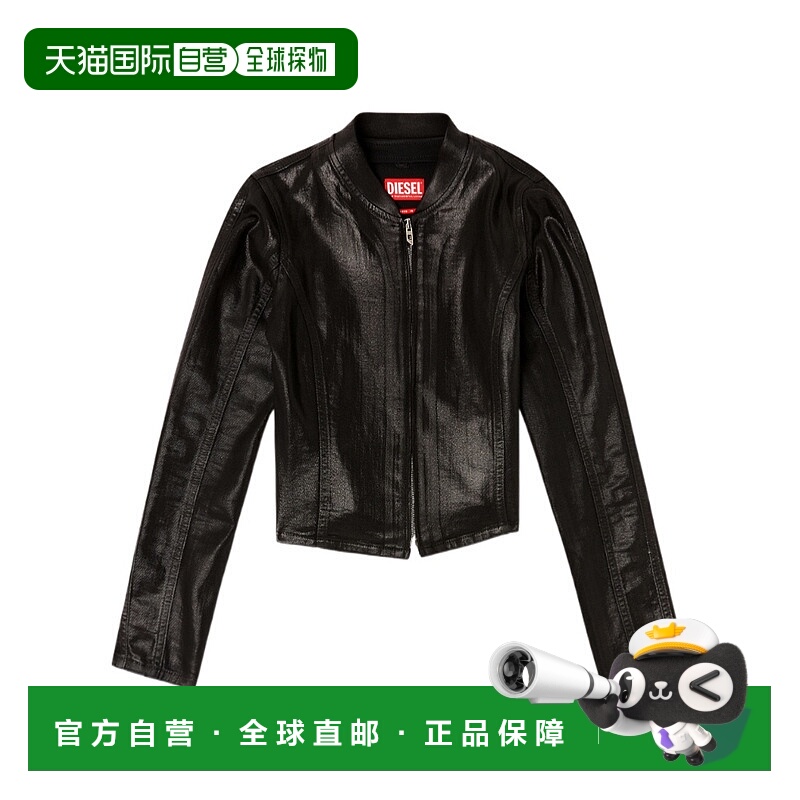 1h可退 香港直邮DIESEL 女士夹克 A18977068VD02 SS2026 黑色 Jog