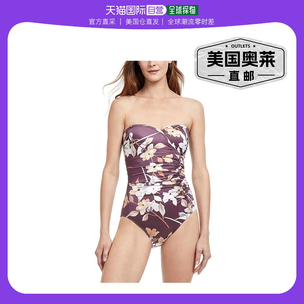 Gottex Bandeau One-Piece- purple【美国奥莱】直发