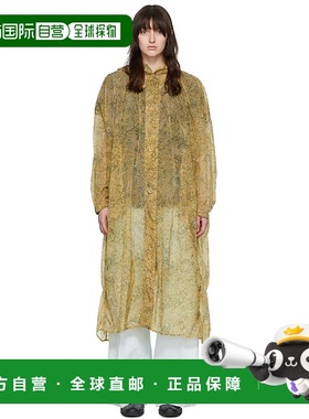 1h可退 香港直邮潮奢 Lemaire 女士 黄色大衣 W221CO289LF772