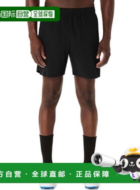日本直邮ASICS 男士弹力梭织短裤服饰训练裤吸汗速干锻炼运动ASIC
