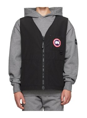 CANADA GOOSE 男士夹克 2449MBLACK AW2024 黑色 Canmore徽标马甲
