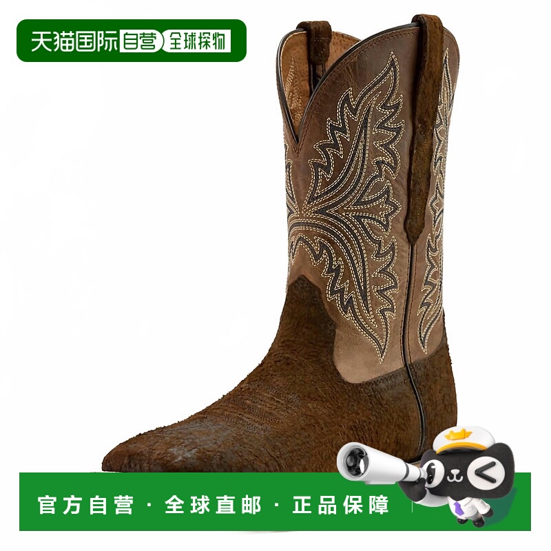 自营ariatMen's Walker Cowboy Boot - Wide In Bronze Roughout