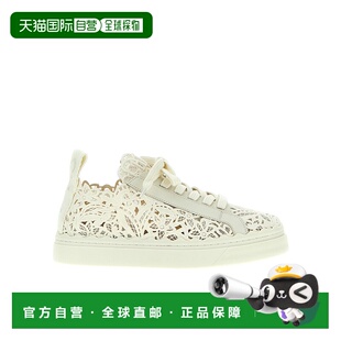 香港直邮Chloe 蕾丝低帮休闲运动鞋 C24S00KHR牛皮厚底蔻依