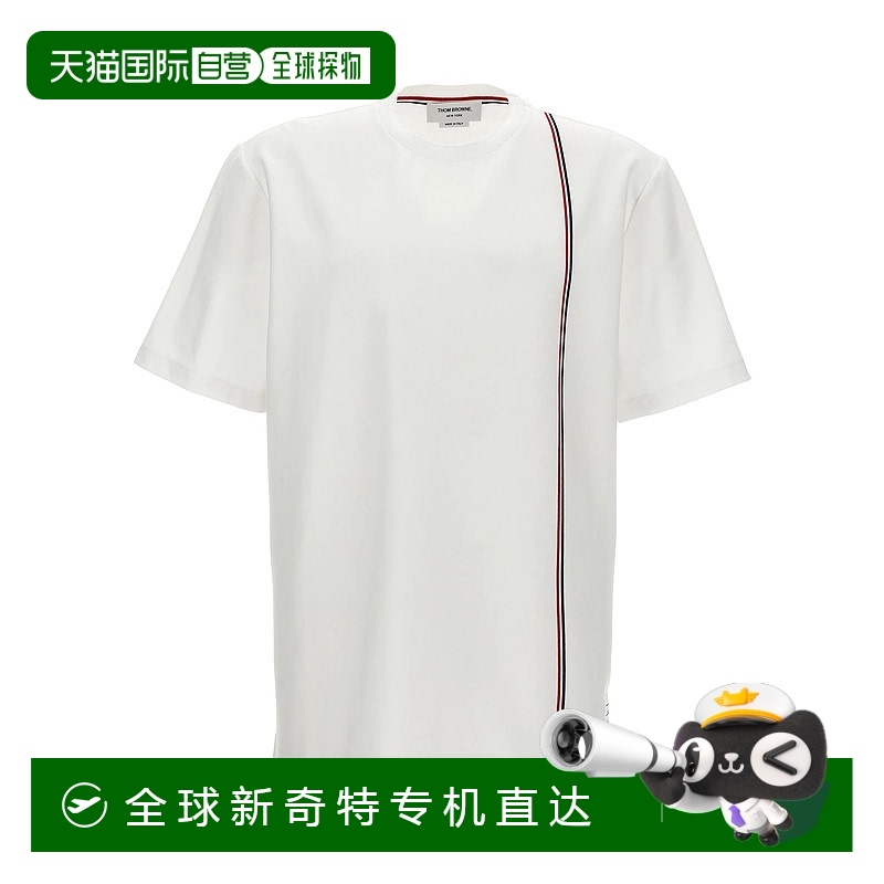 1h可退 香港直邮THOM BROWNE 男士T恤 MJS252AJ0138100 SS2024 白