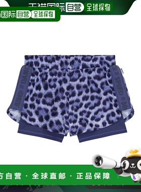1h可退 香港直邮Molo 女童 Omari 豹纹短裤童装 blue蓝色 舒适时