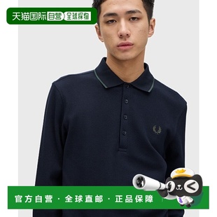 日本直邮FRED Polo衫 PERRY男女同款 长袖 凹凸质感面料 修身 1h可退