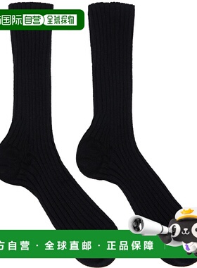 1h可退 香港直邮潮奢 The Row 女士 黑色中筒袜 5204P28 black黑