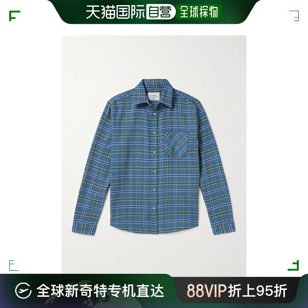 香港直邮潮奢 PORTUGUESE FLANNEL男士格纹棉质法兰绒衬衫 SHI